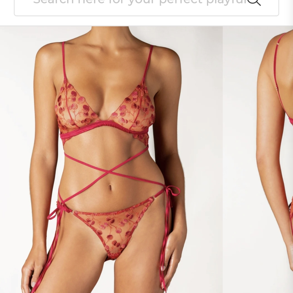 Coco de mer satin plum bodysuit